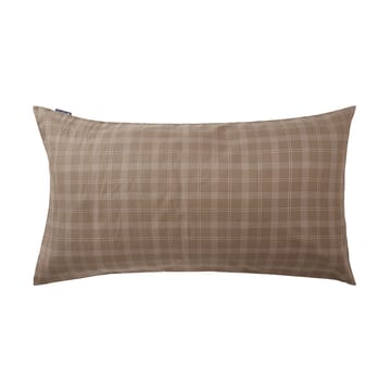 Poszewka na poduszkę Checked Pin Point Oxford 50x90 cm - Brown - Lexington