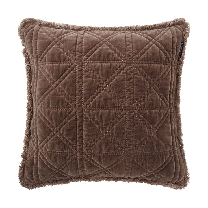 Poszewka na poduszkę Rattan Quilted Velvet 50x50 cm - Brown - Lexington