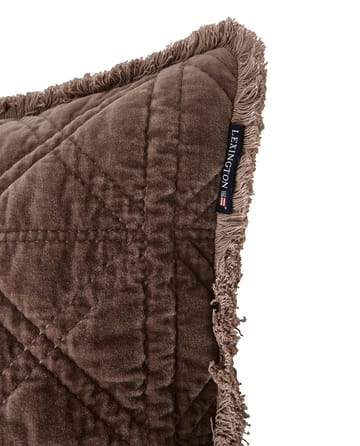 Poszewka na poduszkę Rattan Quilted Velvet 50x50 cm - Brown - Lexington