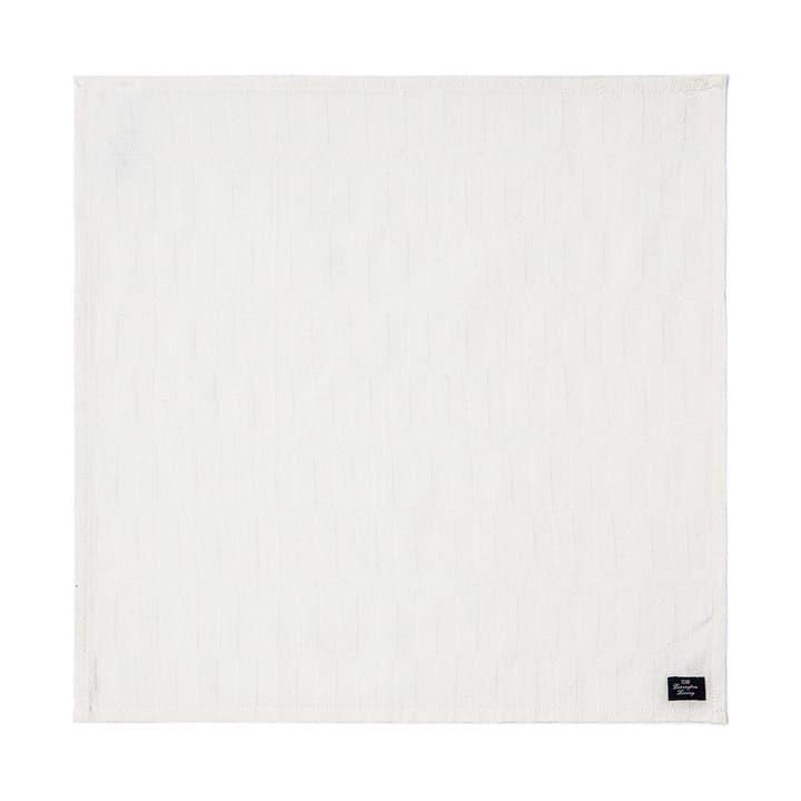 Serwetka White Jacquard Cotton 50x50 cm, Biała Lexington