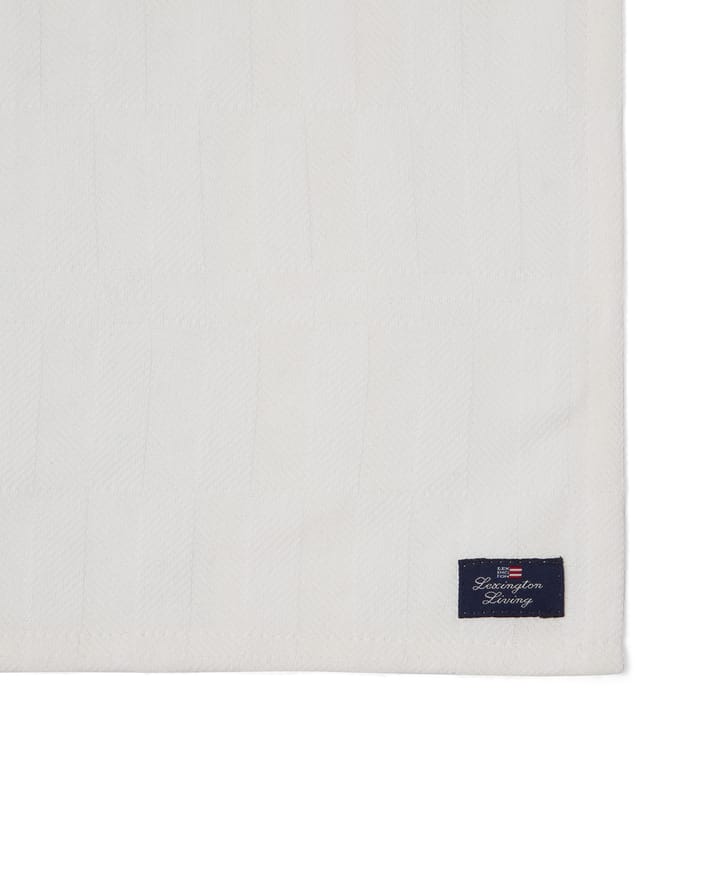 Serwetka White Jacquard Cotton 50x50 cm, Biała Lexington