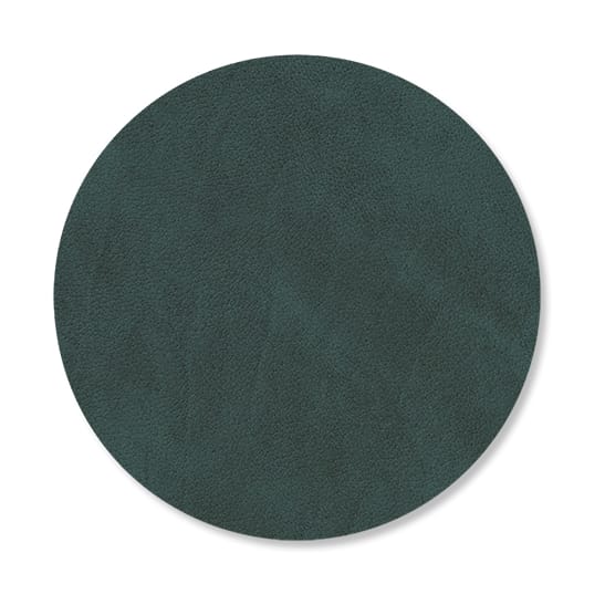 Podkładka pod szklankę Nupo Circle, dwustronna, Dark green-olive green LIND DNA