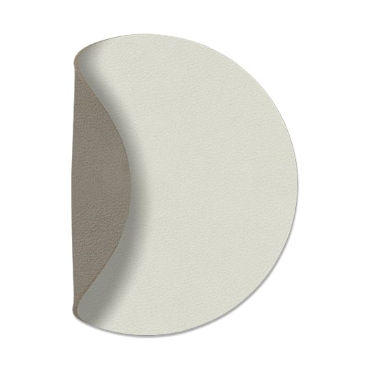 Podkładka pod szklankę Nupo Circle, dwustronna - Linen-Flint Grey - LIND DNA