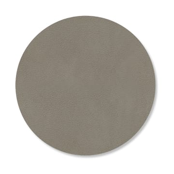 Podkładka pod szklankę Nupo Circle, dwustronna - Linen-Flint Grey - LIND DNA