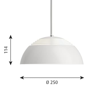 AJ Royal lampa wisząca 2700K Ø25 cm - Biały - Louis Poulsen