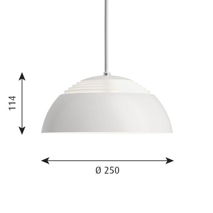 AJ Royal lampa wisząca 2700K Ø25 cm - Biały - Louis Poulsen