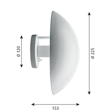 Lampa ścienna PH Hat Ø22,5 cm - Biały - Louis Poulsen