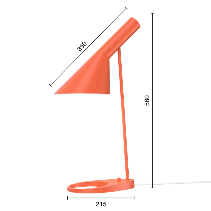 Lampa stołowa AJ, Electric orange Louis Poulsen