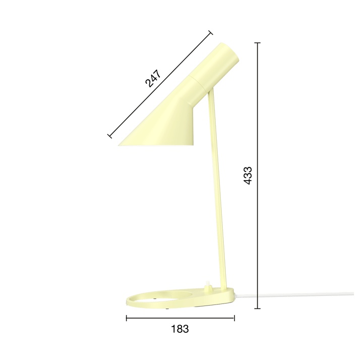 Lampa stołowa AJ MINI, Soft lemon Louis Poulsen