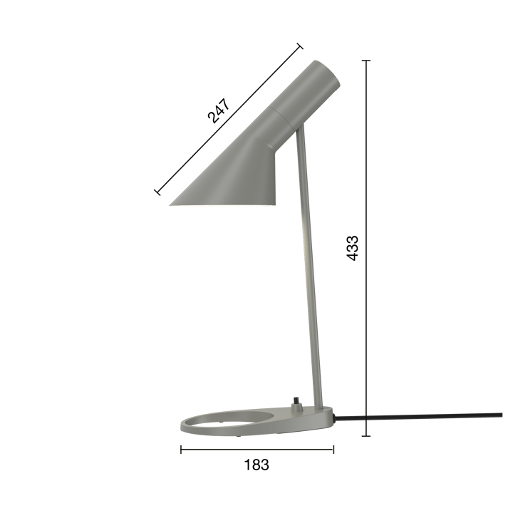 Lampa stołowa AJ MINI, Warm grey Louis Poulsen