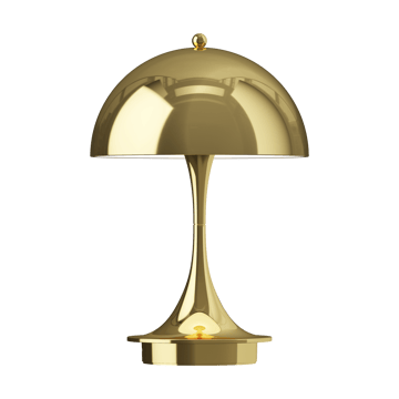 Lampa stołowa Panthella 160 Portable v3 - Brass metallised - Louis Poulsen