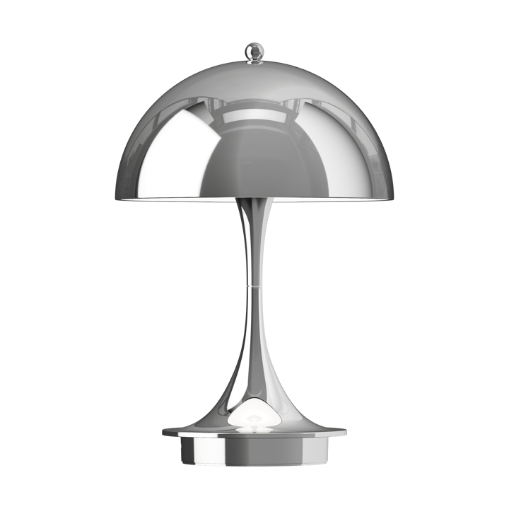 Lampa stołowa Panthella 160 Portable v3 - High lustre chrome plated - Louis Poulsen