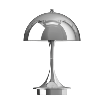 Lampa stołowa Panthella 160 Portable v3 - High lustre chrome plated - Louis Poulsen