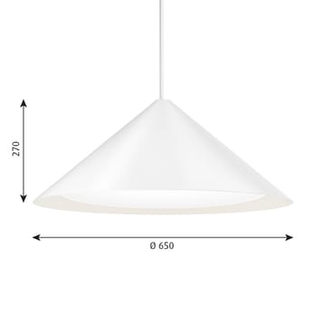 Lampa wisząca Keglen Ø65 cm - Biały - Louis Poulsen