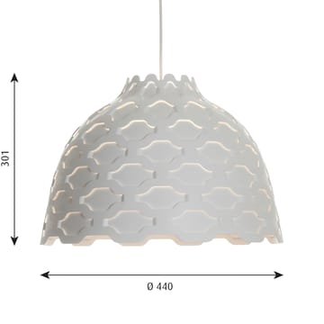 Lampa wisząca LC Shutters Ø44 cm - Biały - Louis Poulsen