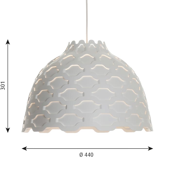 Lampa wisząca LC Shutters Ø44 cm, Biały Louis Poulsen