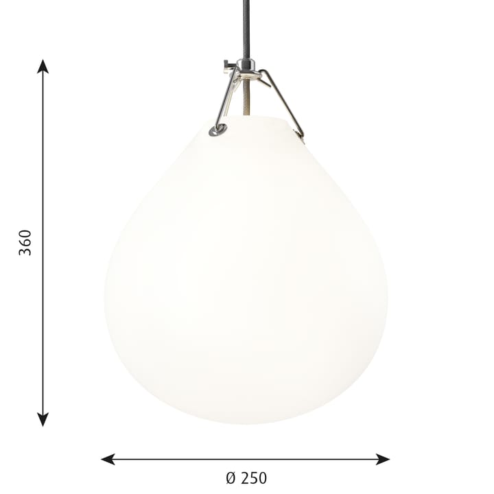 Lampa wisząca Moser Ø25 cm - Matowa biel - Louis Poulsen