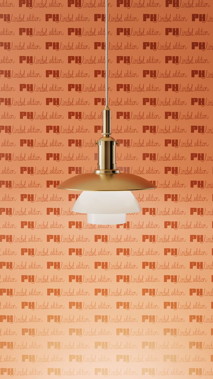 Lampa wisząca PH 3/3 Limited Edition - Mosiądz-szkło opalowe - Louis Poulsen