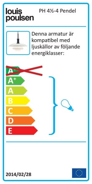 Lampa wisząca PH 4½-4 ze szkła opalowego - Chrom - Louis Poulsen