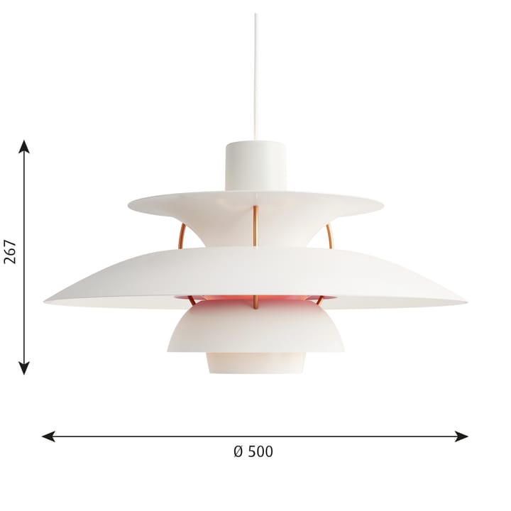 Lampa wisząca PH 5 - Biały - Louis Poulsen