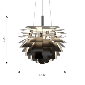 Lampa wisząca PH Artichoke Ø48 cm - Czarny - Louis Poulsen