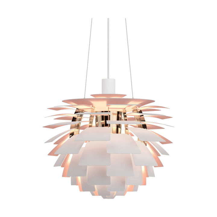 Lampa wisząca PH Artichoke Anniversary edition, Matte white-pale rose Ø48 cm Louis Poulsen