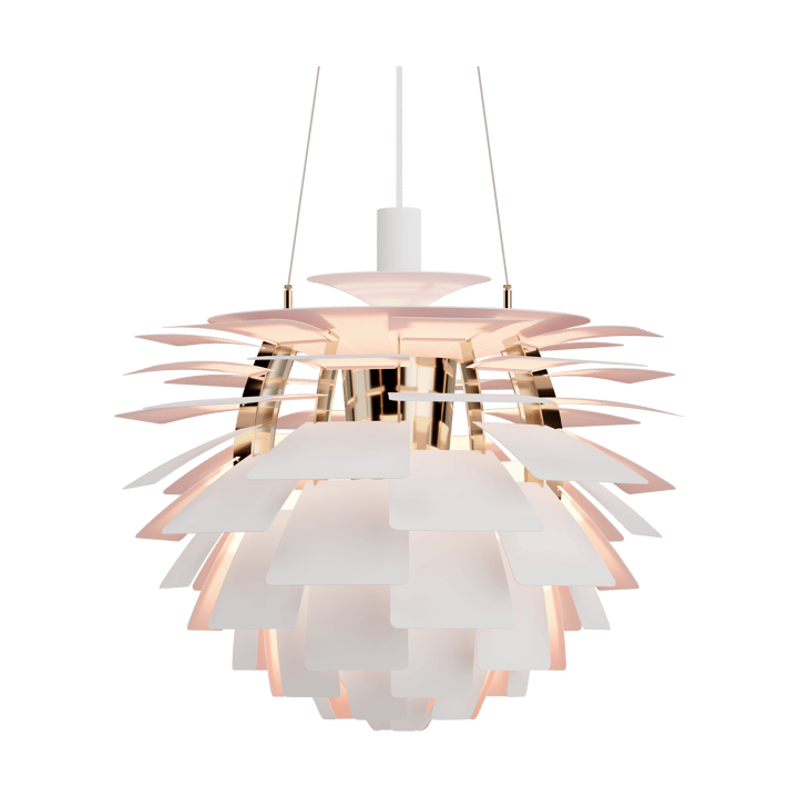 Lampa wisząca PH Artichoke Anniversary edition, Matte white-pale rose Ø60 cm Louis Poulsen