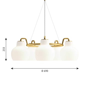 Lampa wisząca VL Ring Crown 3-5-7 - 5 - Louis Poulsen