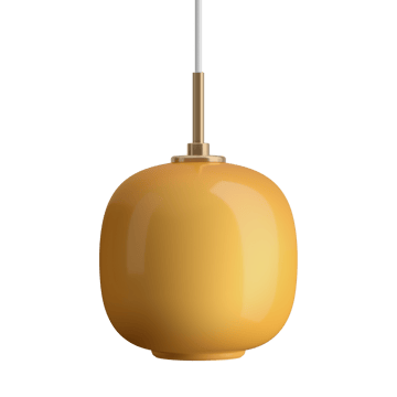 Lampa wisząca VL45 Radiohus Ø17,5 cm - Brass-amber glass - Louis Poulsen