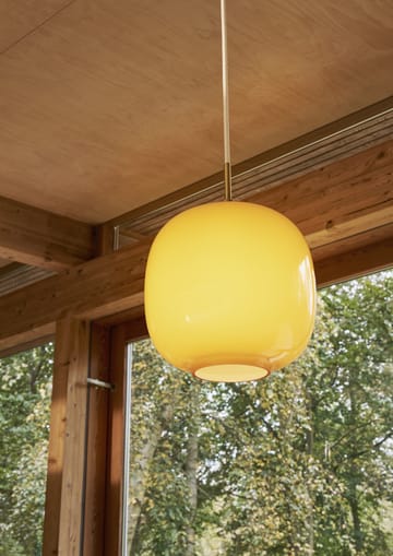 Lampa wisząca VL45 Radiohus Ø17,5 cm - Brass-amber glass - Louis Poulsen