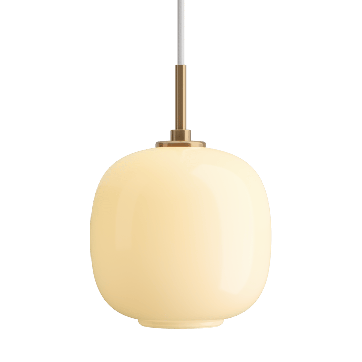 Lampa wisząca VL45 Radiohus Ø17,5 cm - Brass-pale yellow glass - Louis Poulsen