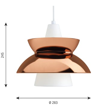 Metalowa lampa wisząca Doo-Wop - Miedź - Louis Poulsen