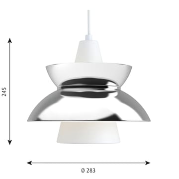 Metalowa lampa wisząca Doo-Wop - Stal nierdzewna - Louis Poulsen