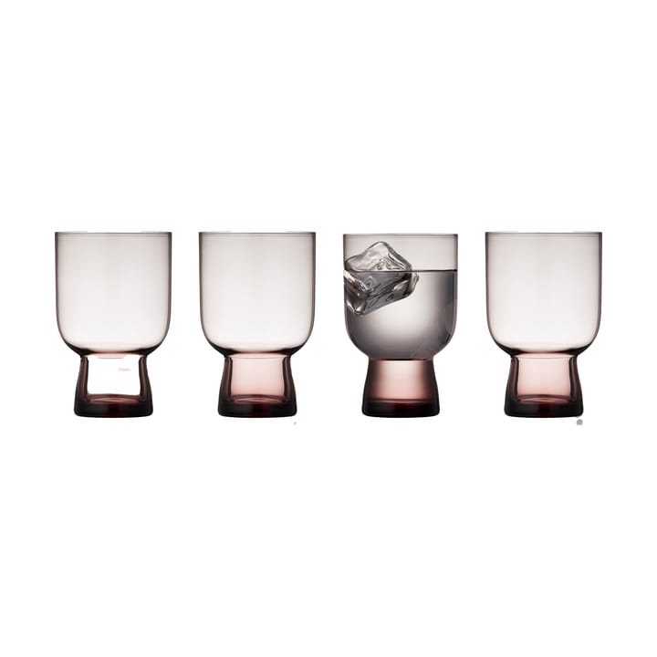 Szklanki do wody Sorrento 300 ml, 4 szt - Pink - Lyngby Glas