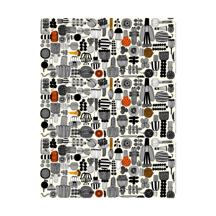 Cerata Puutarhurin Parhaat - White-black-orange - Marimekko