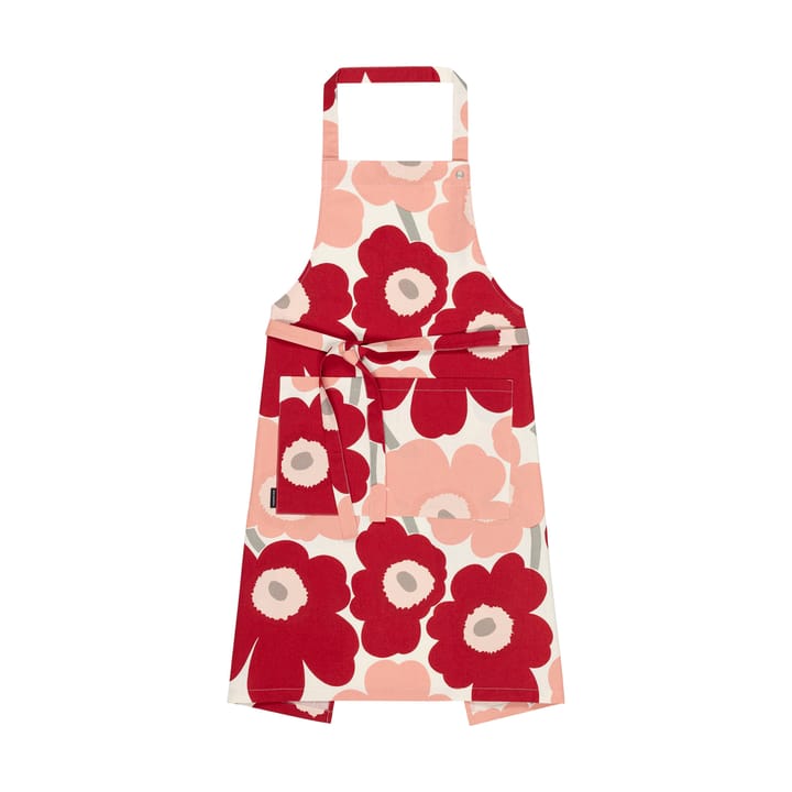 Fartuch Pieni Unikko - Cotton-dark cherry-rosa - Marimekko