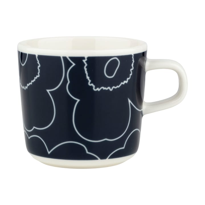 Filiżanka Piirto Unikko 20 cl - White-dark blue - Marimekko