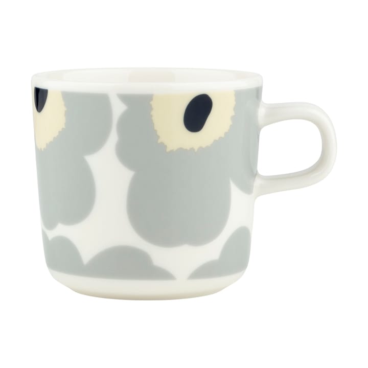 Filiżanka Unikko 200 ml - White-light grey-sand-dark blue - Marimekko