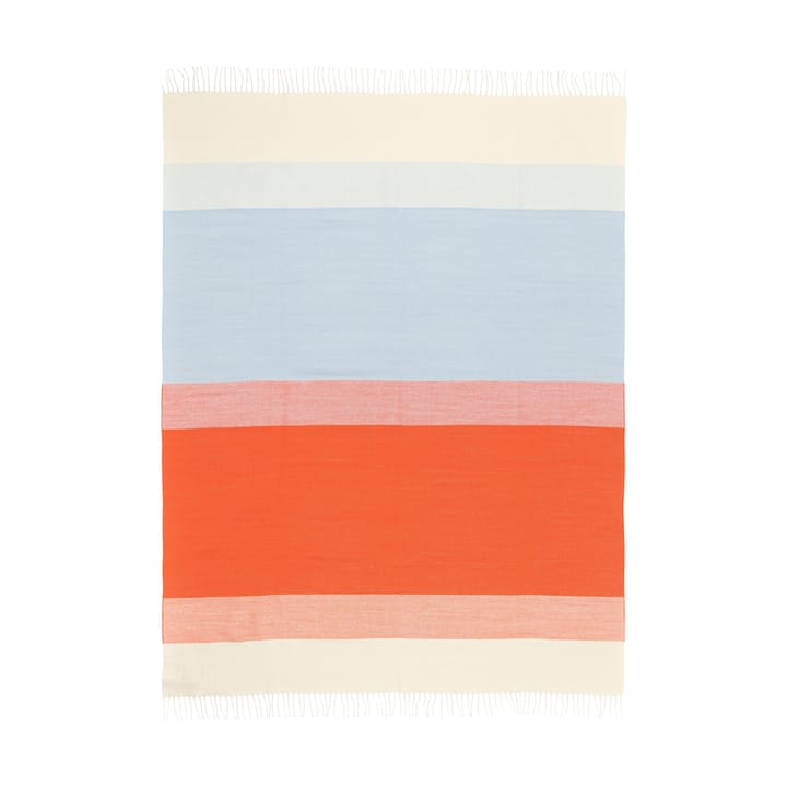 Koc Hennika 120x180 cm - Orange-white-Light blue - Marimekko