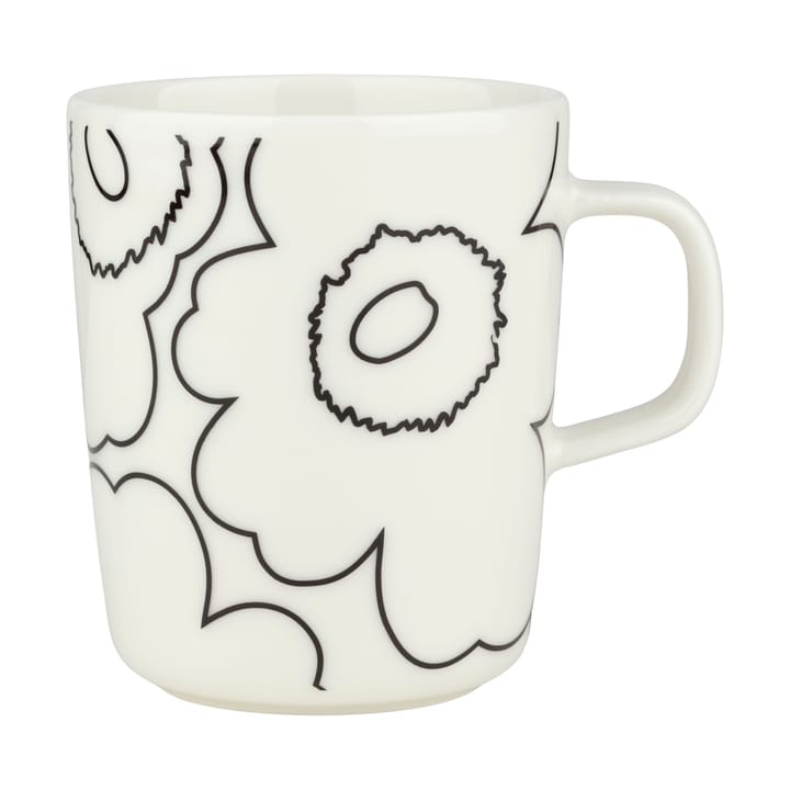 Kubek Piirto Unikko 2,5 dl - White-black - Marimekko