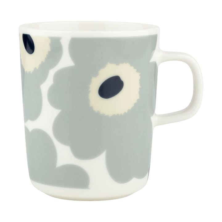 Kubek Unikko 250 ml - White-light grey-sand-dark blue - Marimekko