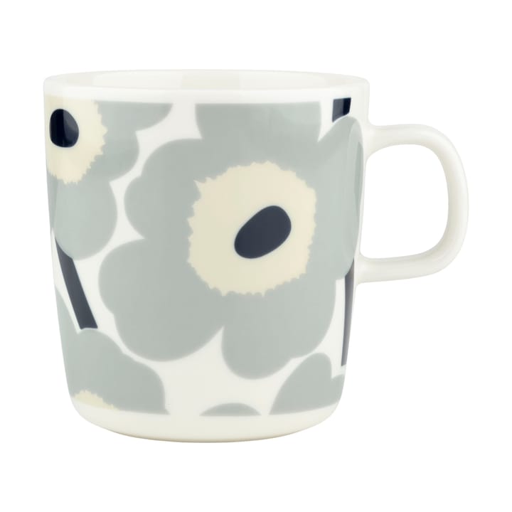 Kubek Unikko 400 ml - White-light grey-sand-dark blue - Marimekko