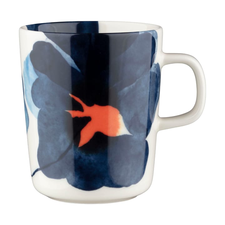 Kubek Valssi 250 ml - White-dark blue-orange - Marimekko