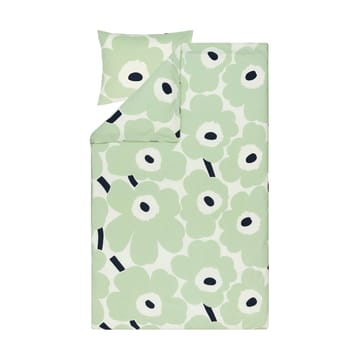 Poszewka na kołdrę Unikko 150x210 cm - Off white-sage-dark blue - Marimekko