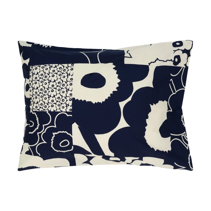 Poszewka na poduszkę Unikko Kollaasi 50x60 cm - Off-white-dark blue - Marimekko