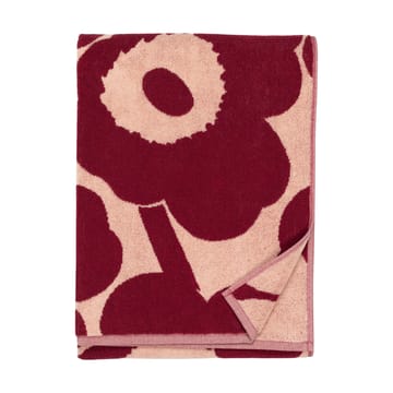 Ręcznik kąpielowy Unikko 70x150 cm - Pink-dark cherry - Marimekko