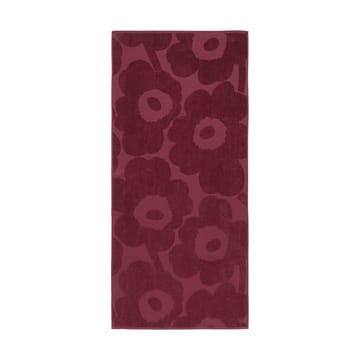 Ręcznik kąpielowy Unikko Solid 70x150 cm - Ciemnoczerwone - Marimekko