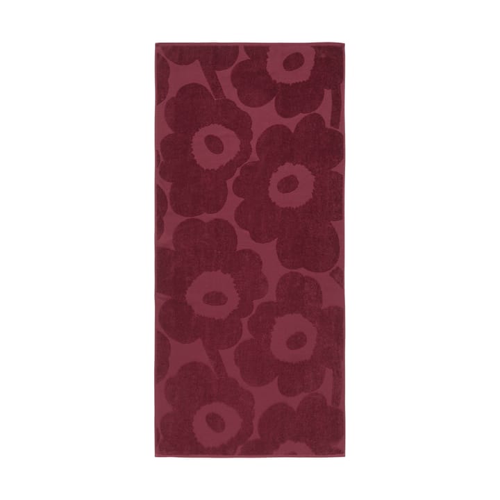 Ręcznik kąpielowy Unikko Solid 70x150 cm, Ciemnoczerwone Marimekko