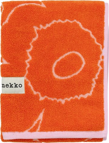 Ręcznik Piirto Unikko 50x100 cm - Burnt orange-pink - Marimekko