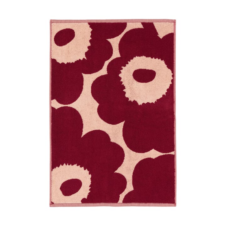 Ręcznik Unikko 50x70 cm, Pink-dark cherry Marimekko